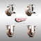 Service Caster 3 Inch 316SS High Temp Glass Filled Nylon Top Plate Caster Brake 2 Rigid, 2PK SCC-SS31620S314-GFNSHT-TLB-2-R-2 - alternate 6